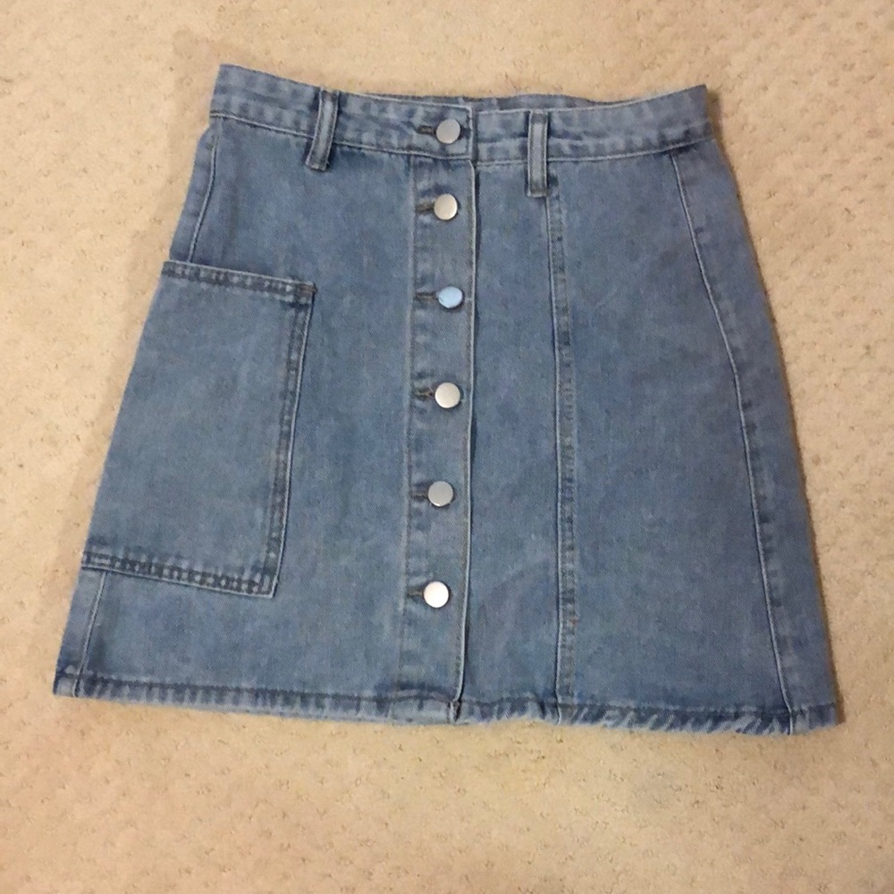 jean skirt from zaful